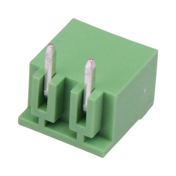 2-Way 5.00mm Horizontal PCB Header Closed Ends 15A 300V