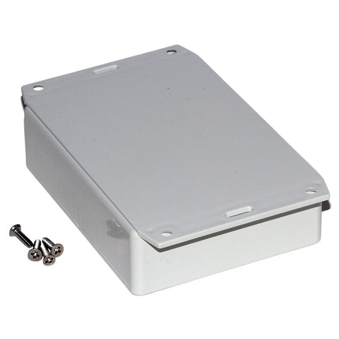 1591GF2GY Hammond Multipurpose Grey FRABS Enclosure Flanged Base 120.5 x 93.5 x 34mm