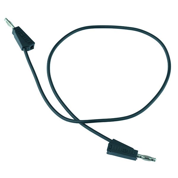 Black 4mm Stackable Test Lead 100cm