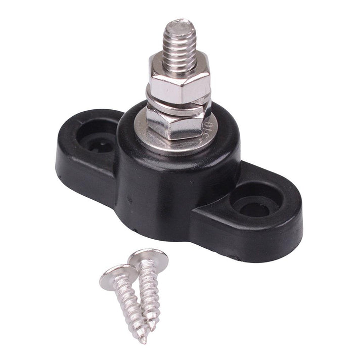 Black Negative 6mm Power Distribution Post 150A