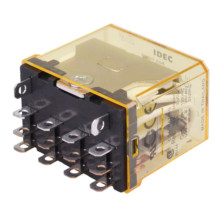 RH4B-UDC12V 12VDC Plug In Compact Power Relay 10A 4PDT IDEC