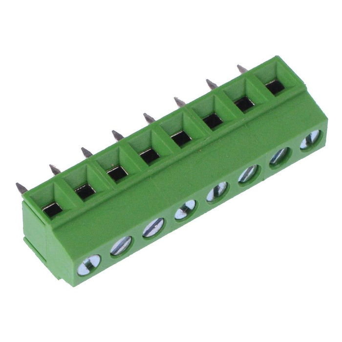 8-Way 3.81mm PCB Terminal Block Green 10A 150V