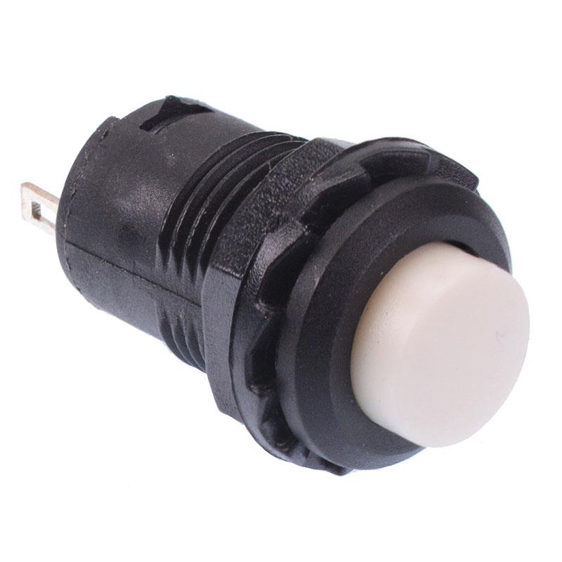 White 12mm Latching On-Off Switch SPST — Switch Electronics | Your One ...