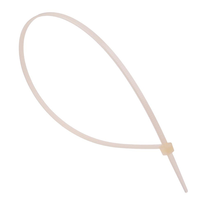 3.6mm x 300mm White Cable Tie - Pack of 100
