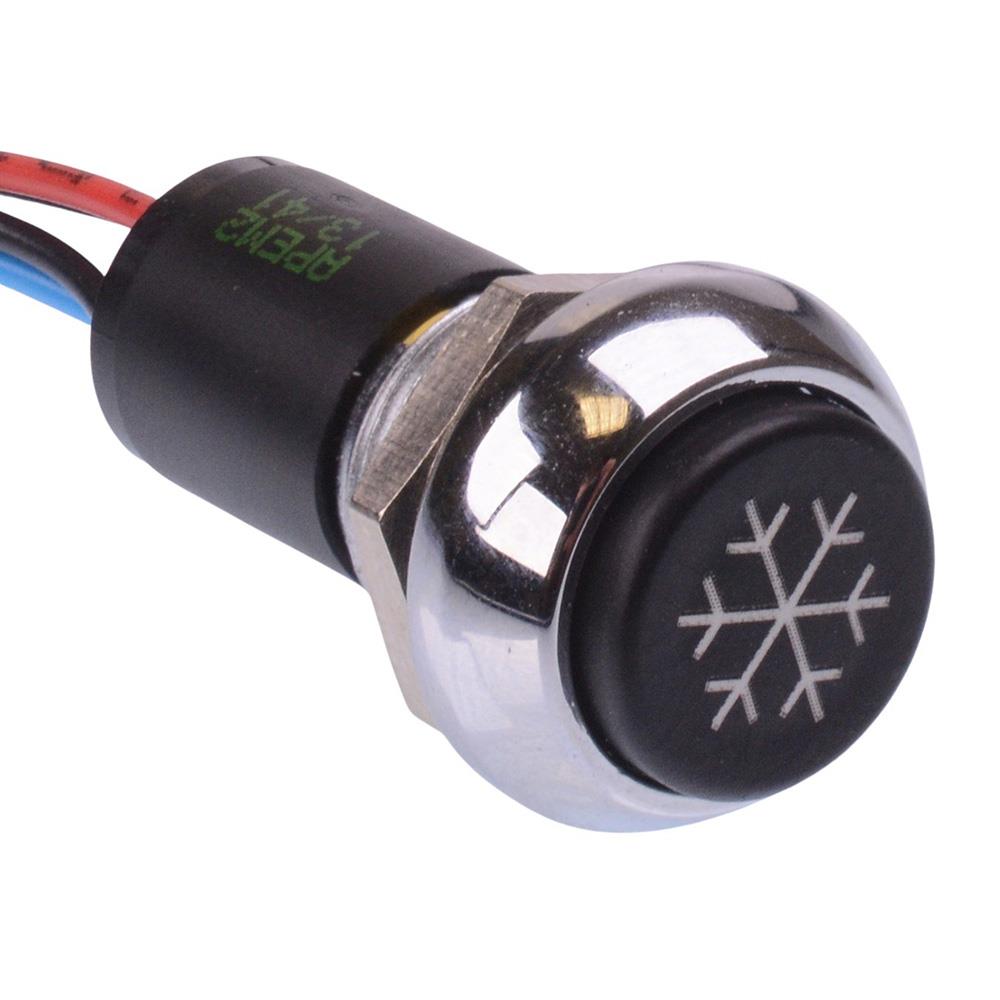 Air Conditioning illuminated Automotive Momentary 12mm Push Button Swi ...