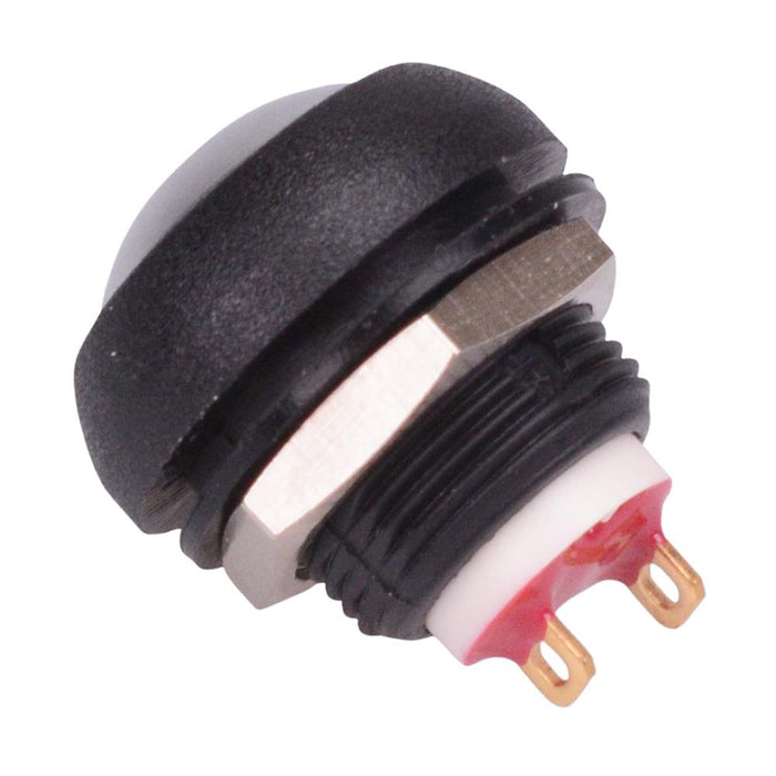 ISR3SADA00 Chrome Momentary 12mm Push Button Switch SPST IP67 APEM