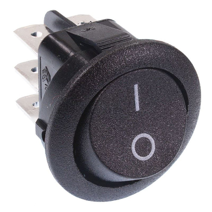 On-On Round Rocker Switch DPDT 10A