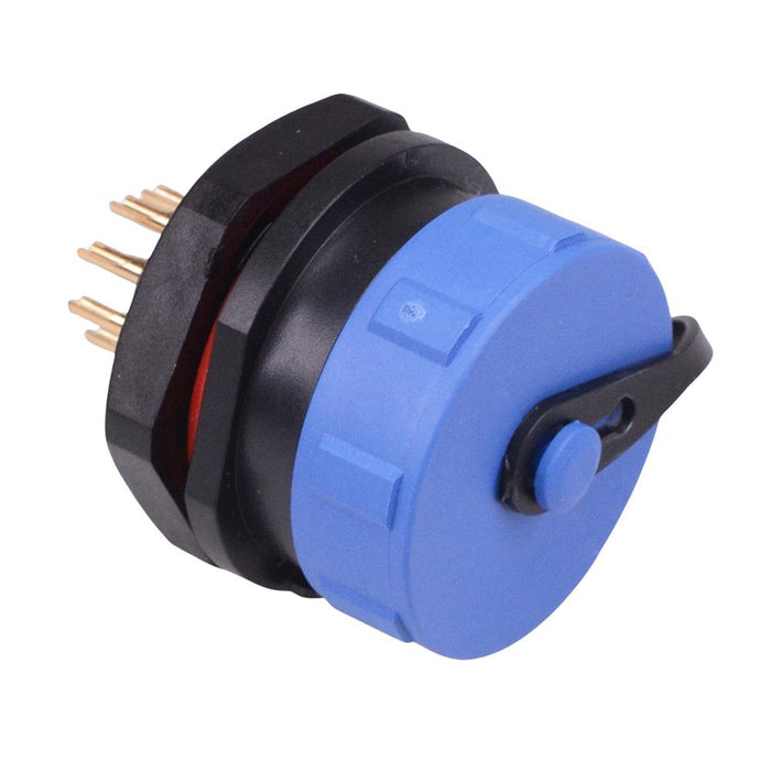 9 Pin Waterproof W17 Female Socket Panel Mount Connector IP68