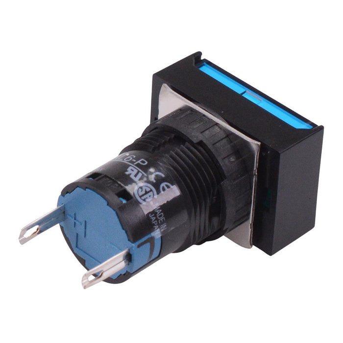 AL6H-P3PS Blue 16mm 12V Rectangle Pilot Light IP65 IDEC