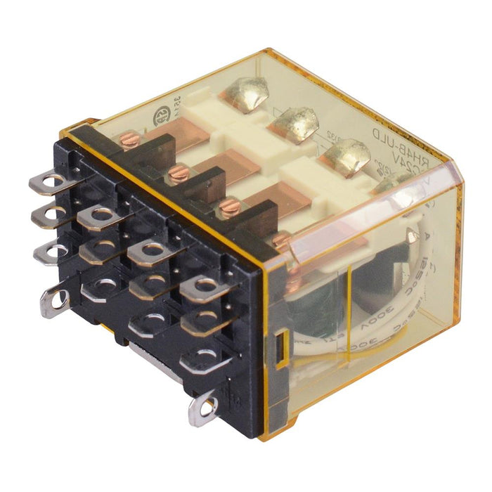 RH4B-ULDDC24V 24VDC Plug In Compact Power Relay Indicator Diode 10A 4PDT IDEC
