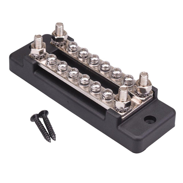 Dual 6 Way 150A Power Distribution Busbar 300VAC / 48VDC