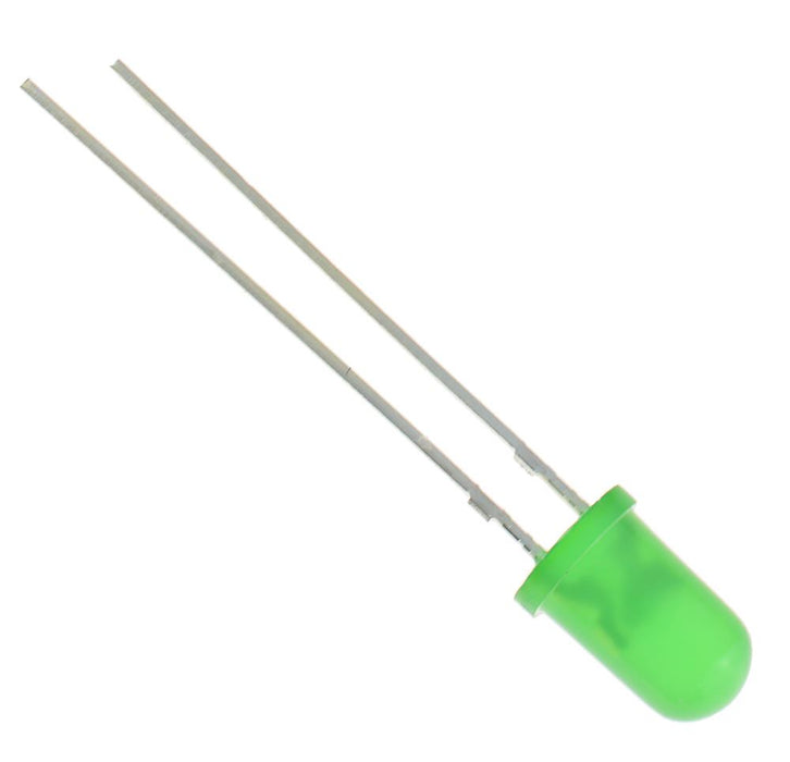 Green 5mm LED Diffused 3000mcd 40°