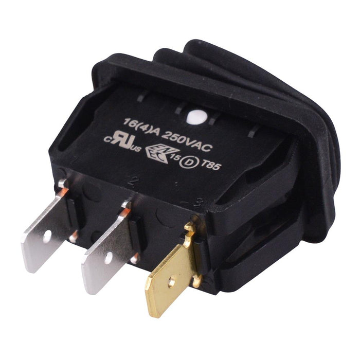 Red 230V illuminated Waterproof Rectangle Rocker Switch SPST 16A R13-238B8-01