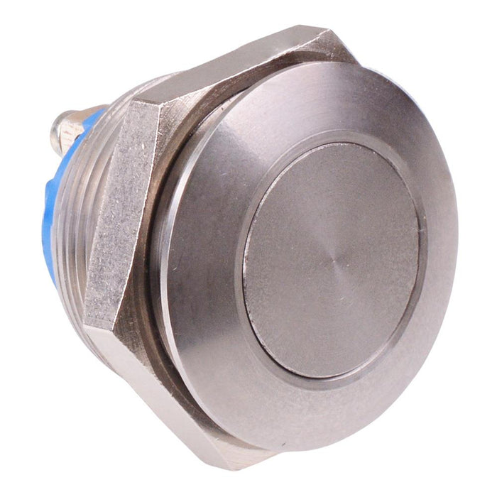 AV031003C940T APEM Off-(On) Momentary 22mm Flat Anti Vandal Push Button Switch SPST