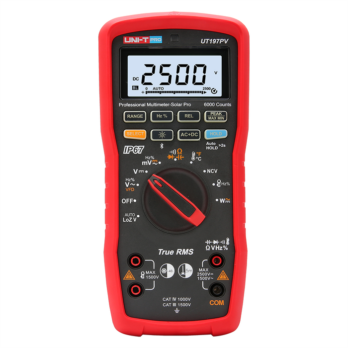 UT197PV Solar PV Professional True RMS Auto Range Digital Multimeter IP67 Uni-T