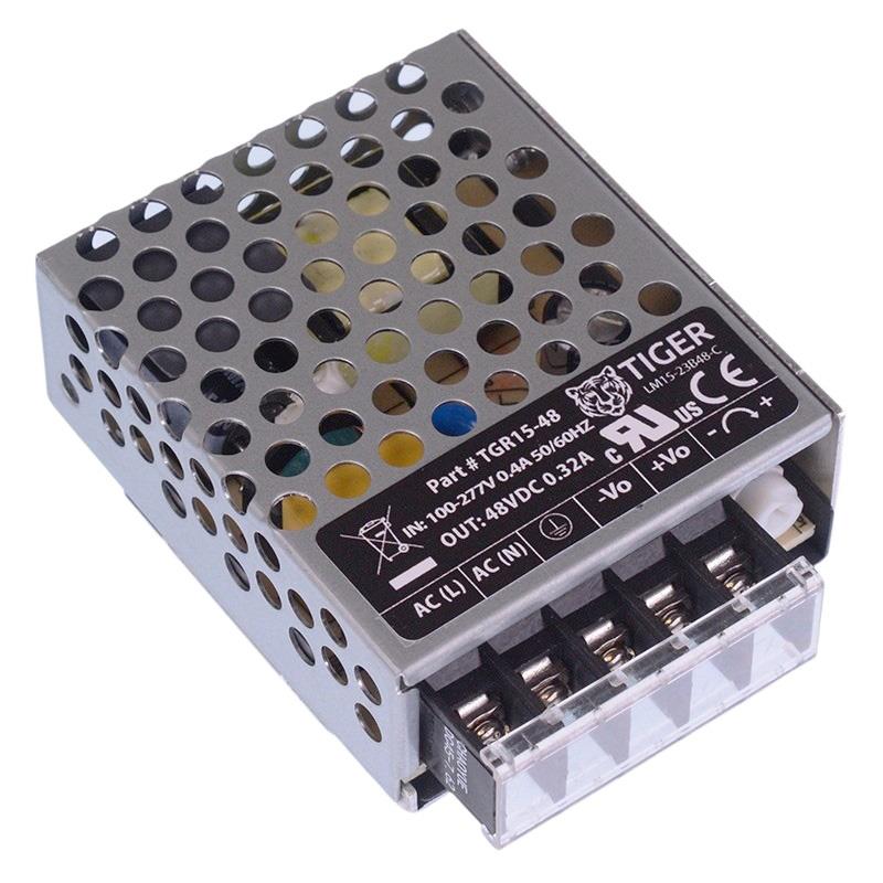 48VDC 0.32A 15W Industrial Enclosed Power Supply — Switch Electronics ...