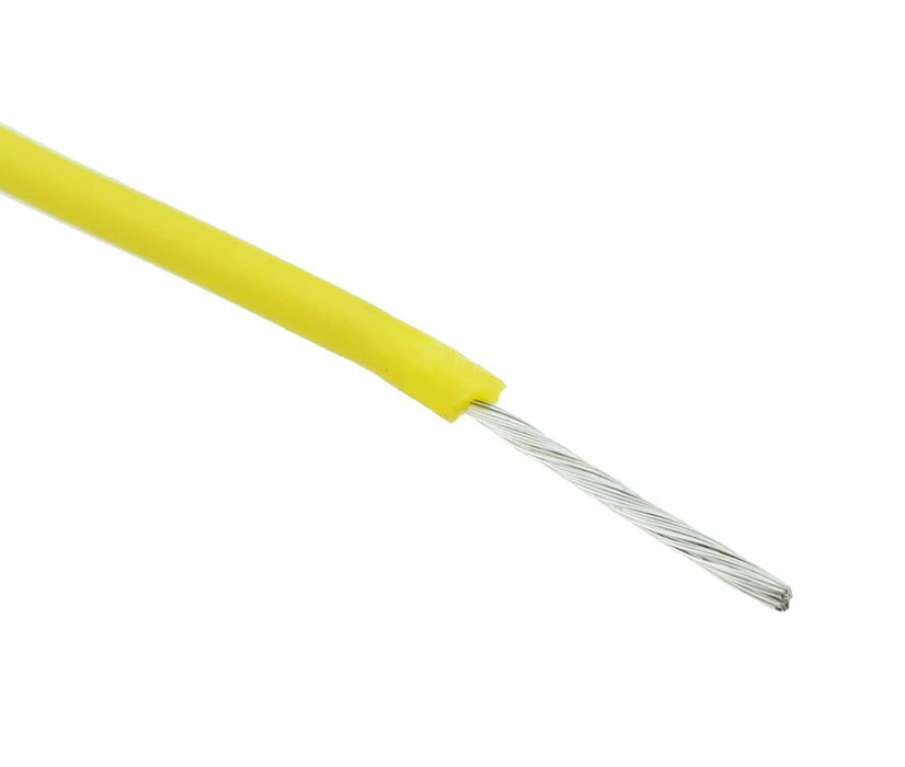 Yellow Silicone Lead Wire 22AWG 60/0.08mm (price per metre)