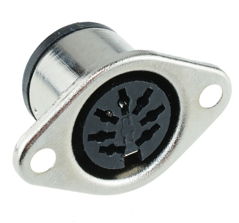 7 Pin Data Socket 7-Pin DIN Panel Mount Socket Connector — Switch Electronics | Your One ...
