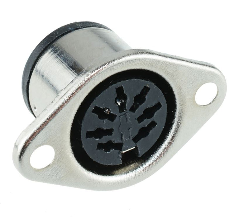 7-Pin DIN Panel Mount Socket Connector