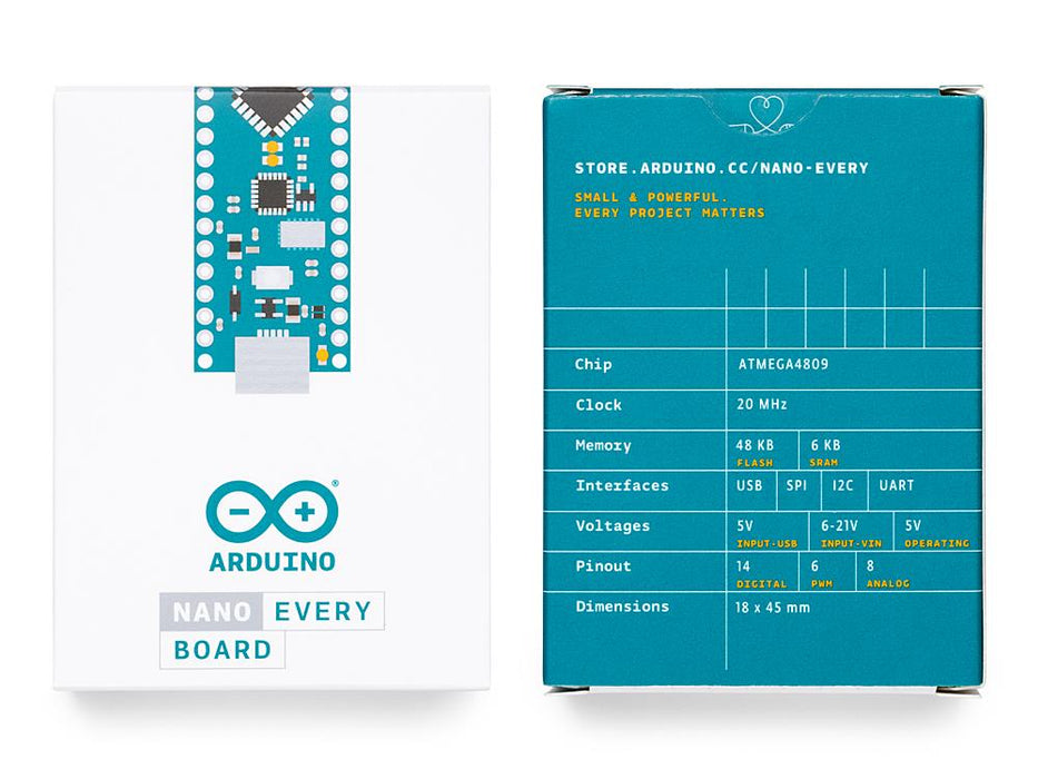 Arduino® Nano Every - 6 Boards Pack
