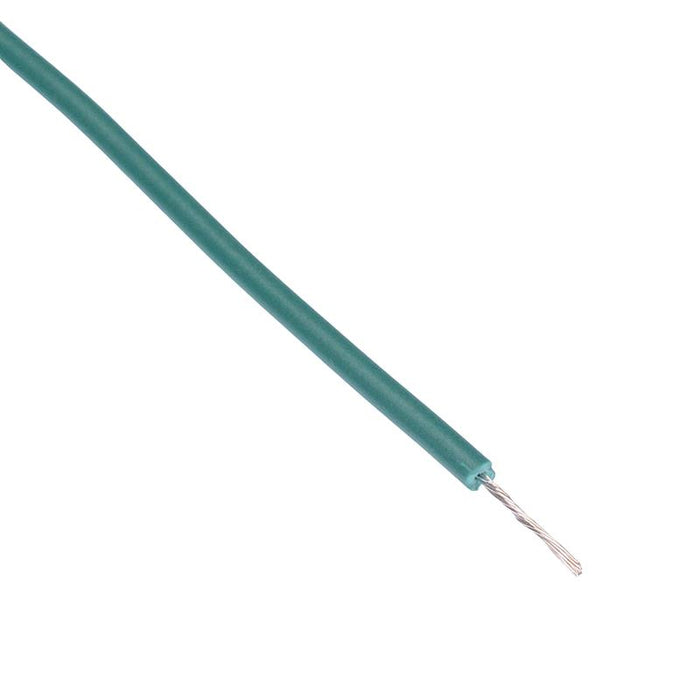 Green UL1015 24AWG 11/0.16mm Tinned Copper Stranded Wire (price per metre)