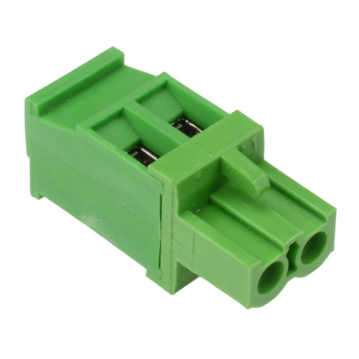 2-Way 5.08mm Vertical Pluggable Terminal Block Green 15A 300V