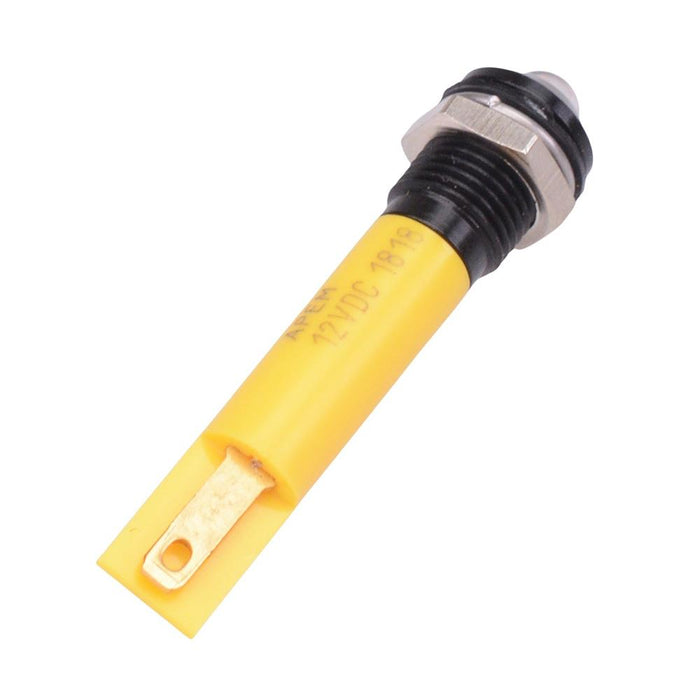 Q8P1BXXSY12E Super Bright Yellow Prominent 8mm 12VDC LED Panel Indicator IP67 APEM