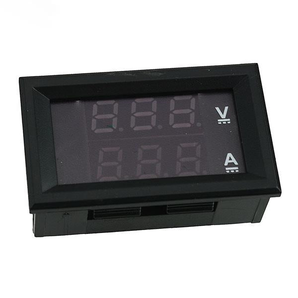 Red / Blue LED Digital Voltmeter Ammeter 0-100V 10A