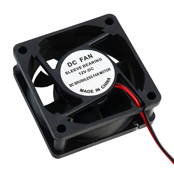 60 x 60 x 25mm Axial Sleeve Bearing Fan 12V