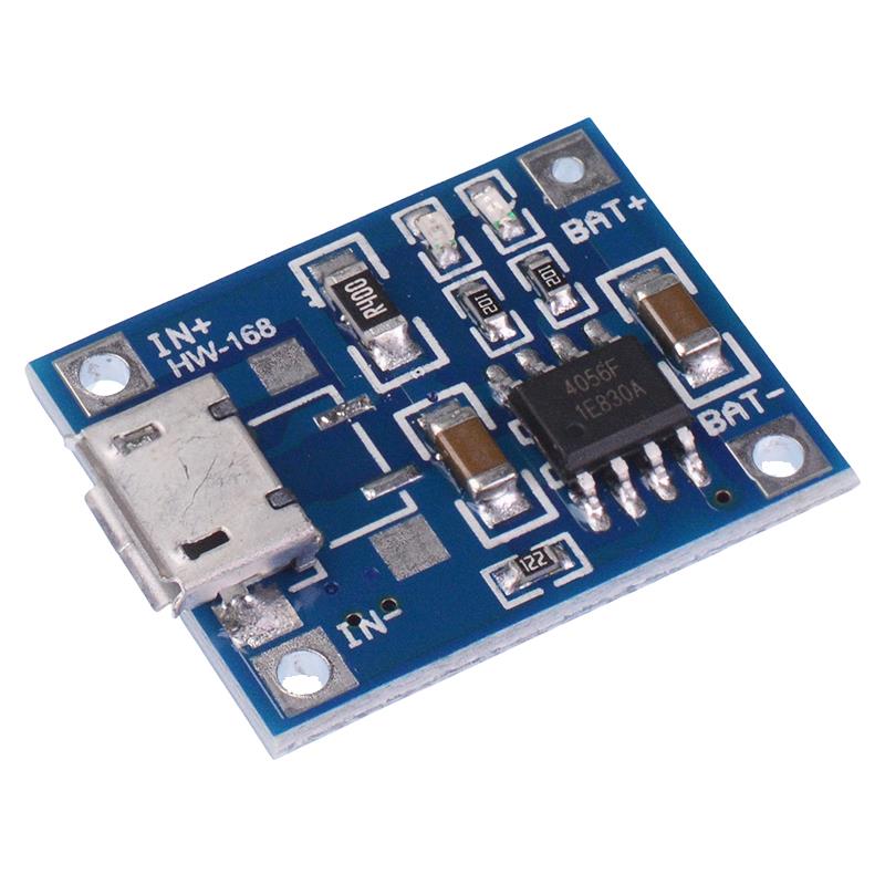Micro USB 5V 1A TP4056 Li-Battery Power Charger Module — Switch ...
