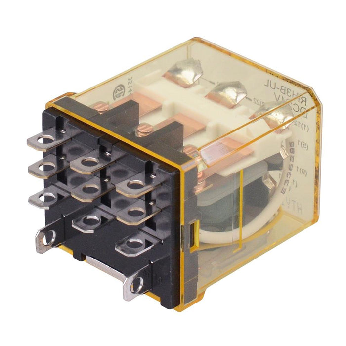 RH3B-ULDC24V 24VDC Plug In Compact Power Relay Indicator 10A 3PDT IDEC