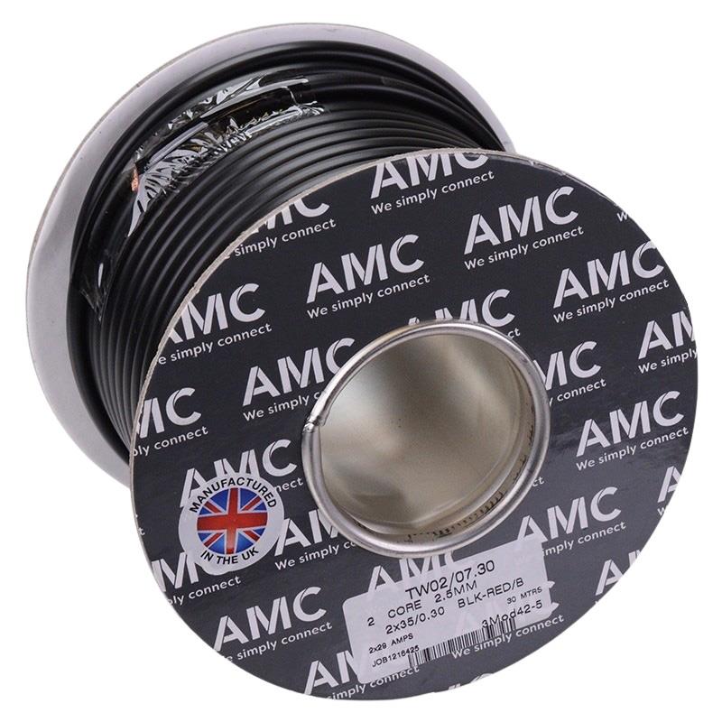 2.5mm² 2 Core Flat Twin Thin Wall Cable 35 0.3mm 30M