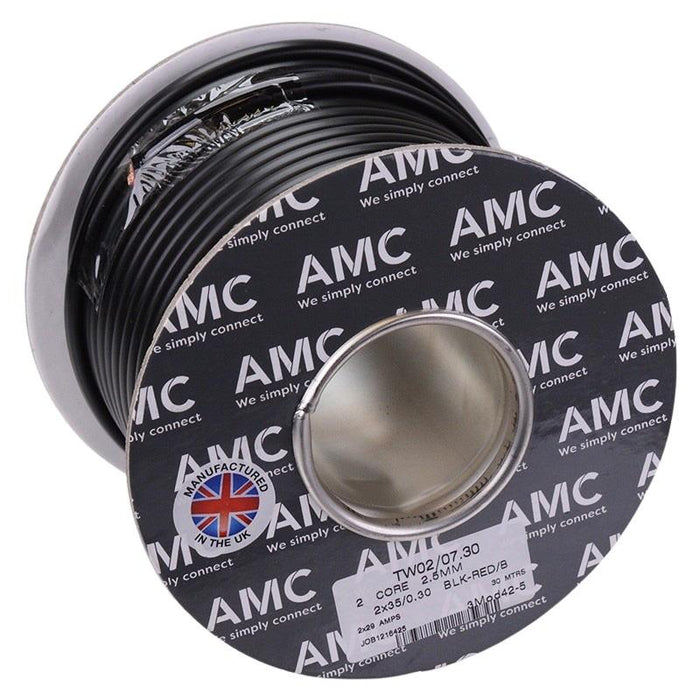 2.5mm² 2-Core Flat Twin Thin Wall Cable 35/0.3mm 30M