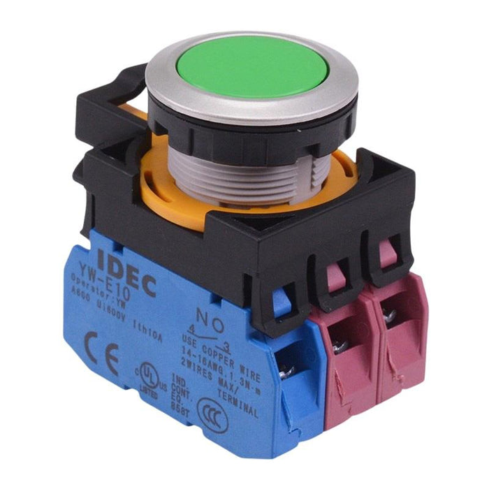 CW4B-A1E12G Green Metallic Maintained Push Button Switch 1NO-2NC IP65 IDEC