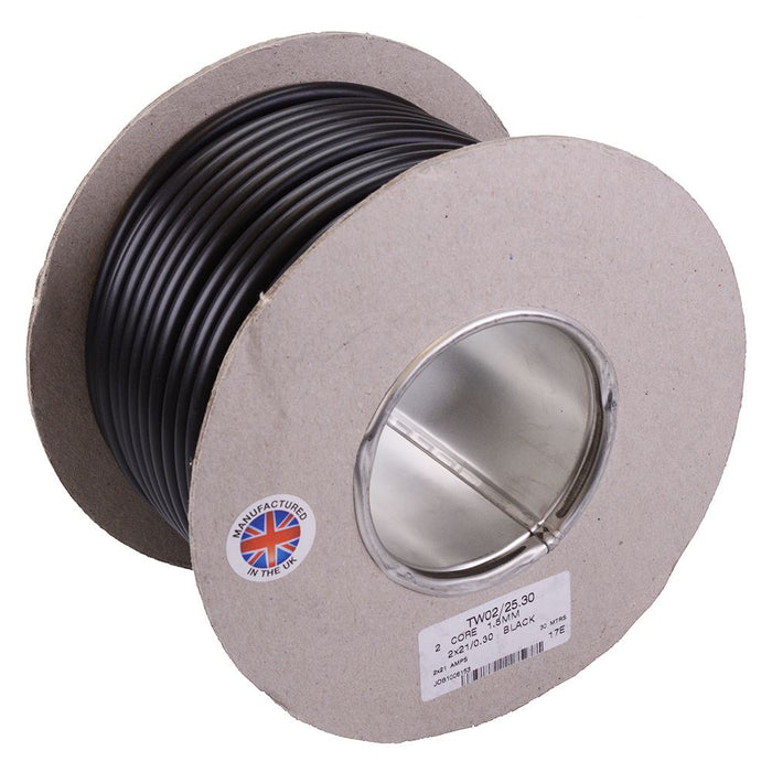 1.5mm² 2-Core Round Twin Thin Wall Cable 21/0.3mm 30M