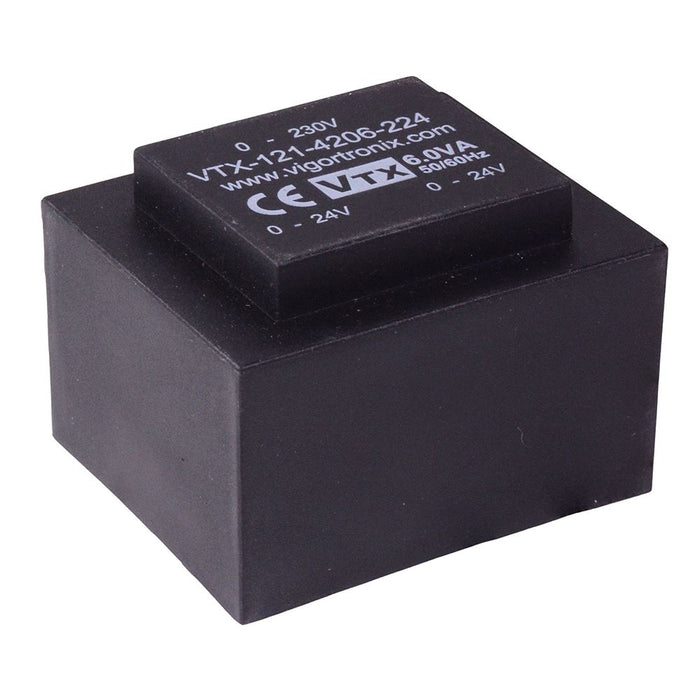 24V 6VA Encapsulated PCB Transformer 230V VTX-121-4206-224