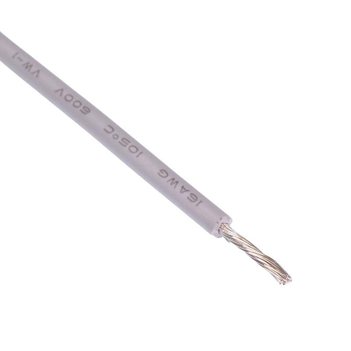 305m Grey UL1015 16AWG 25/0.25mm Tinned Copper Stranded Wire