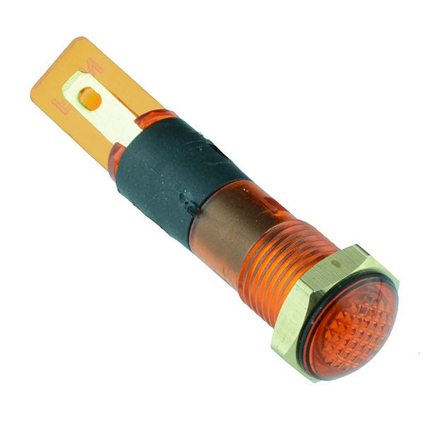 Yellow 8mm Panel Indicator 220V