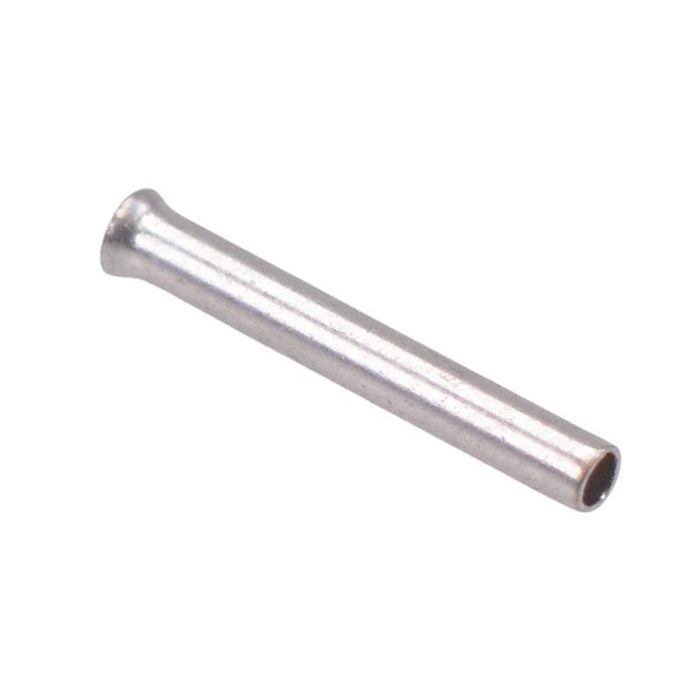 0.5mm Uninsulated Bootlace Ferrule 10mm Length - Pack of 100