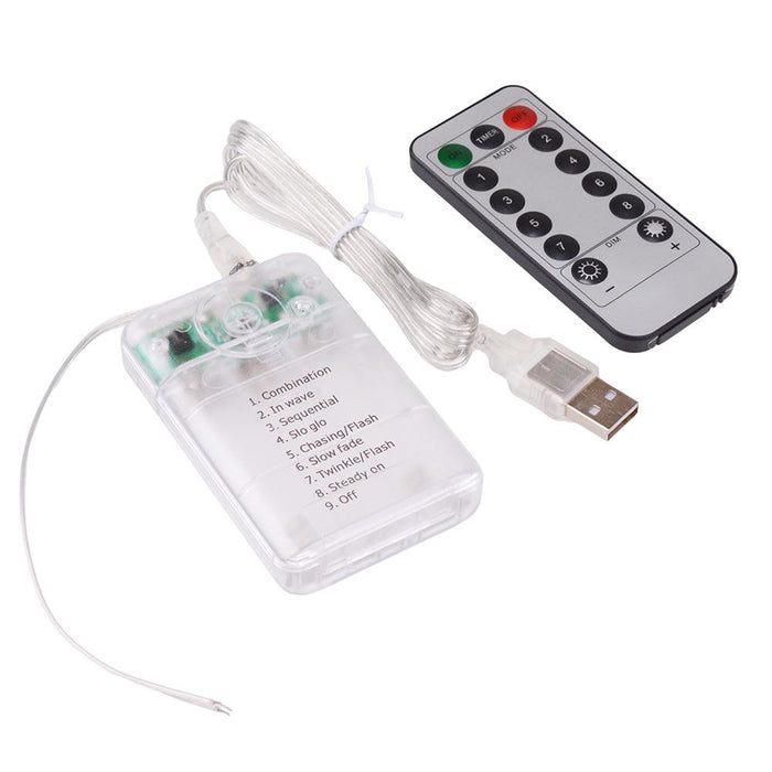 Remote Control AA x 3 Enclosed Battery Holder USB Cable