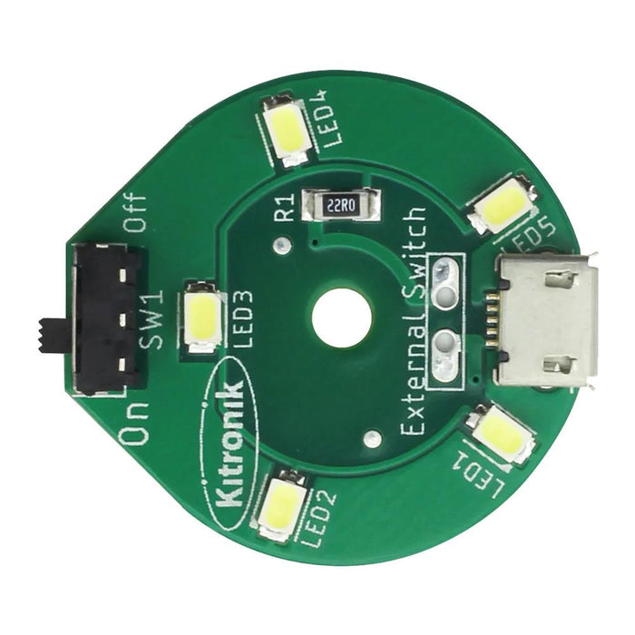 Round Led Usb Kitronik Round USB White LED Lamp — Switch Electronics | Your One Stop ...