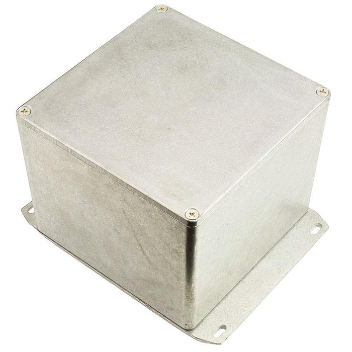 1590VF Hammond Aluminium Die Cast Enclosure with Flanged Base 120 x 120 x 94mm