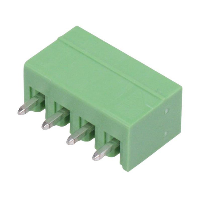 4-Way 3.81mm Vertical PCB Header Closed Ends 8A 300V