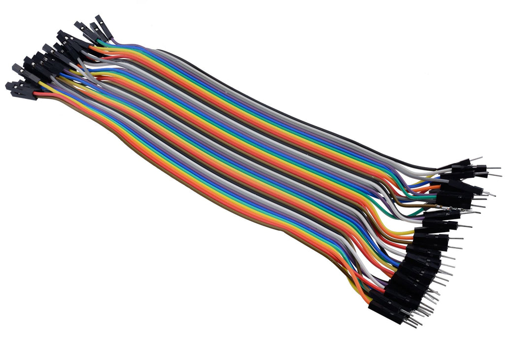 40pcs Dupont Male to Female 20cm Jumper Wire Connectors