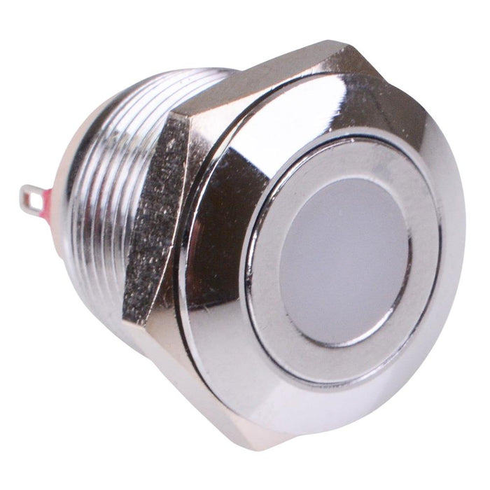 AV09C7L3D2202 APEM Red/Green LED Off-(On) Momentary 19mm Push Button Switch SPST