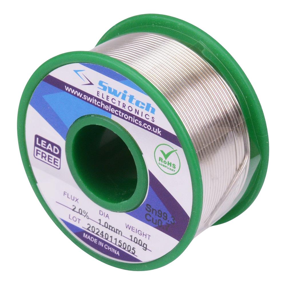 1.2mm 18SWG Lead Free Solder Wire 100g — Switch Electronics | Your One ...