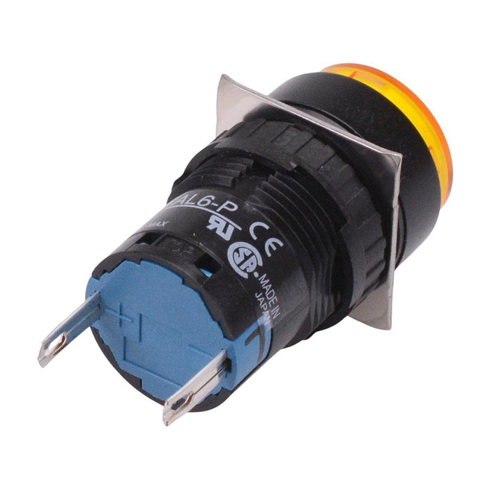 AL6M-P1PY Yellow 16mm 5VDC Round Pilot Light IP65 IDEC