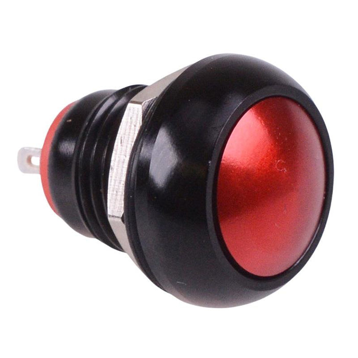 Red Momentary 12mm Metal Round Push Button Switch NO/NC