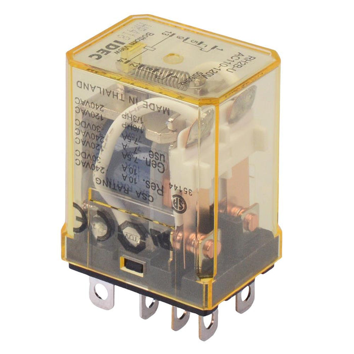 RH2B-UAC110-120V 110-120VAC Plug In Compact Power Relay 10A DPDT IDEC