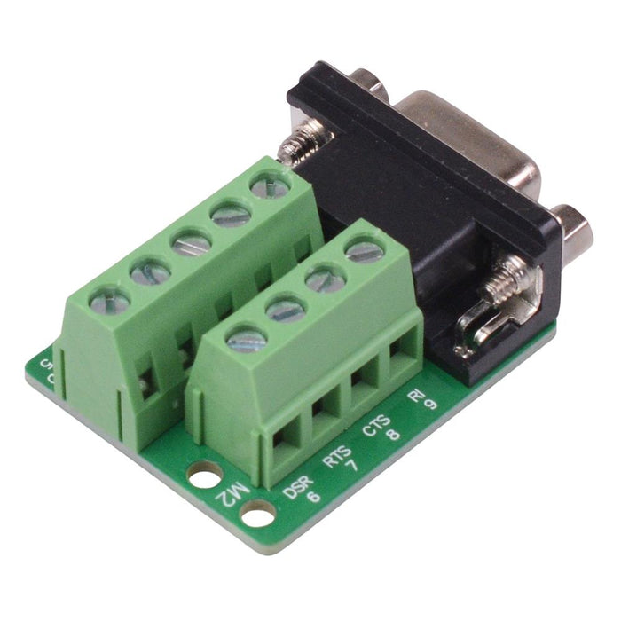 9 Way Female D Sub Connector with Terminal Blocks